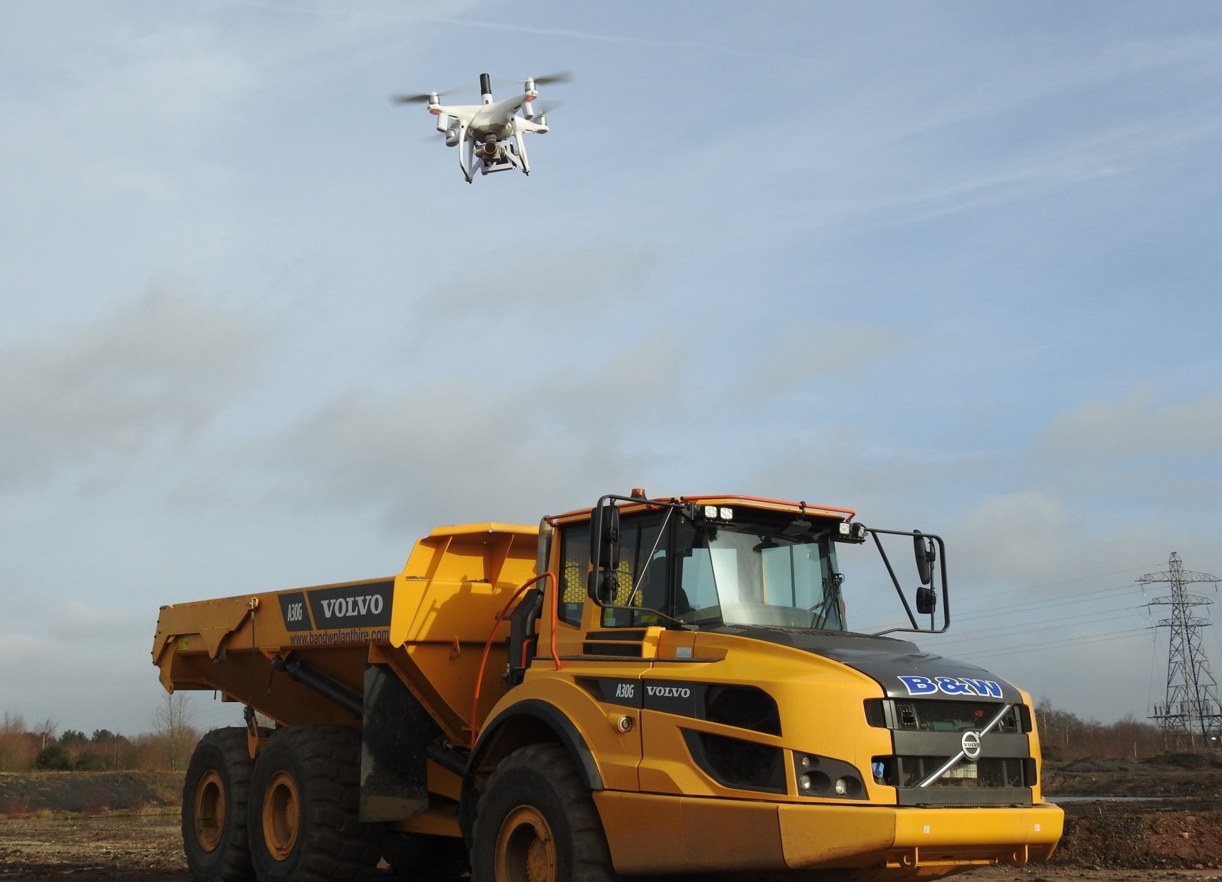 minería drone